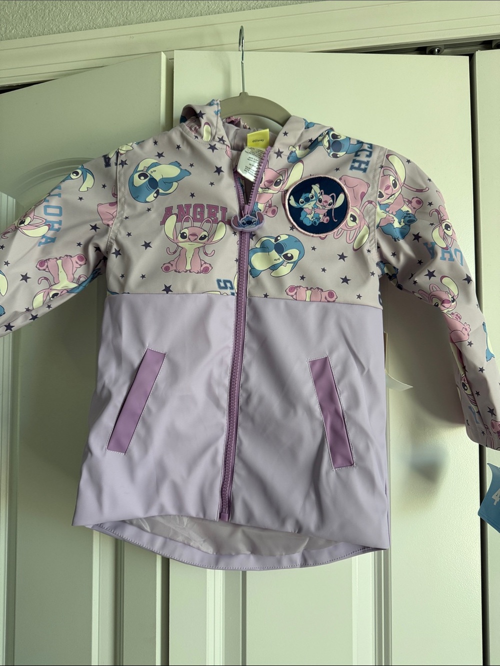 Pink & Lavender stitch & Angel Rain Jacket